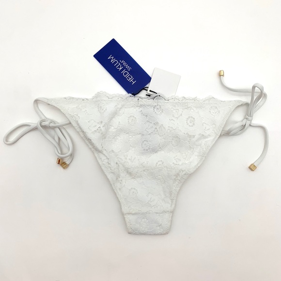 Heidi Klum White Swim Bikini Bottom 6 NEW - Picture 4 of 4